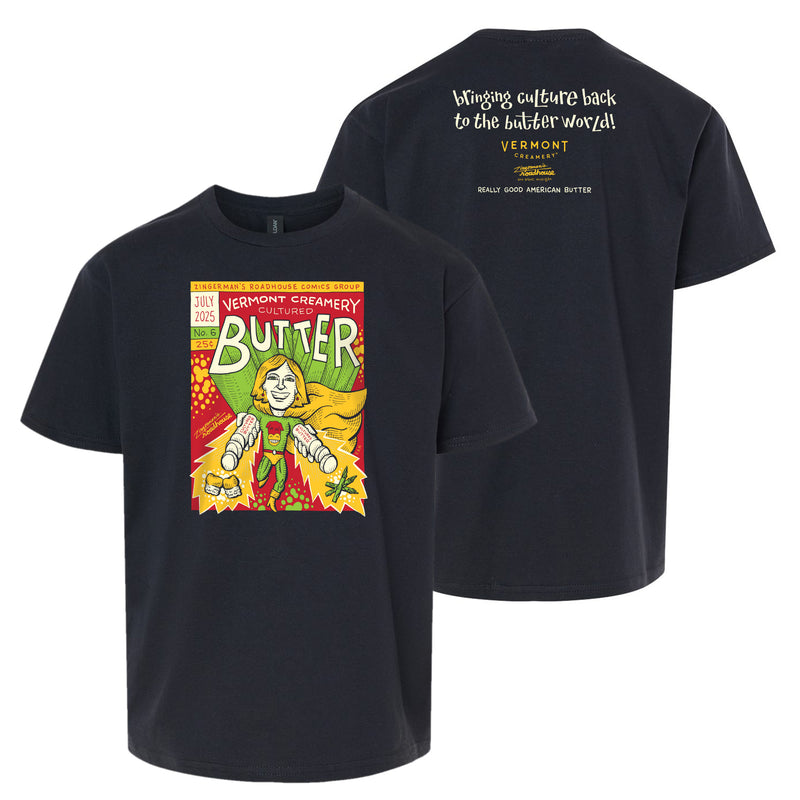 Youth Vermont Creamery Cultured Butter Softstyle T-Shirt - Black
