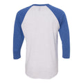 NYPD Triathlon Web Distress Logo Raglan - Heather White/Vintage Royal