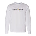 Purdue Orbital Unisex Long-Sleeve T-Shirt - White