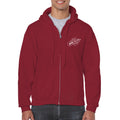 She Rock Guitar Logo Zip Hooded Sweatshirt - Cardinal