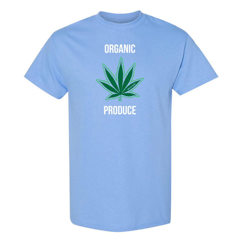 Words of Wonder Organic Produce T-Shirt- Carolina Blue