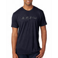 NYPD Triathlon Team Swim Bike Run Cuff Tee- Vintage Navy